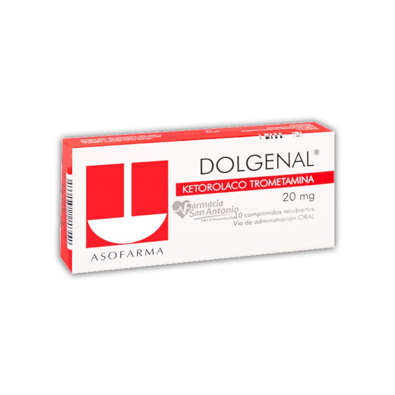 UNIDAD DOLGENAL 20MG X 10 COMP