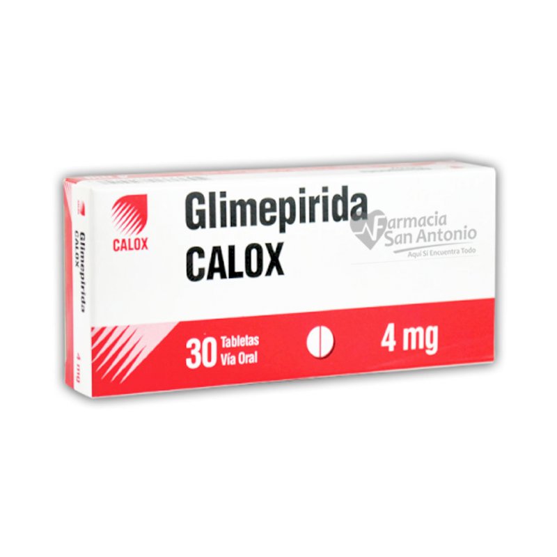 UNIDAD CALOX GLIMEPIRIDA 4MG