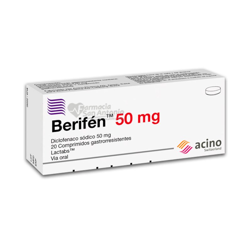 UNIDAD BERIFEN 50MG X 20 TAB