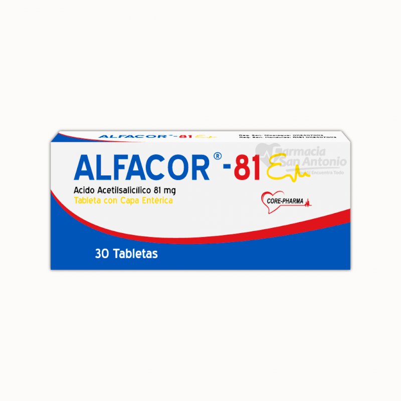 ALFACOR 81MG X 30 TAB