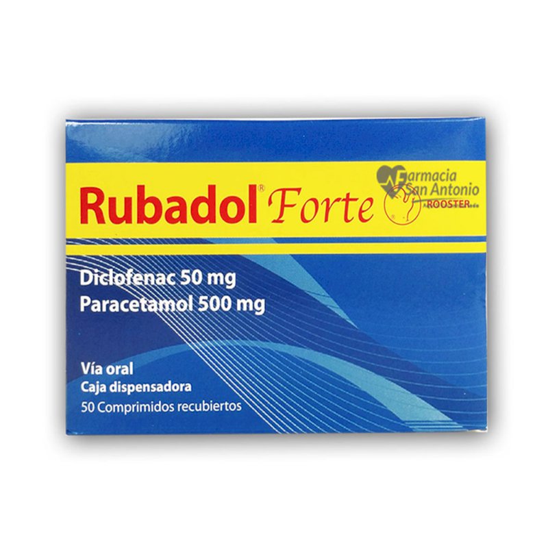 RUBADOL FORTE 50/500MG X 50 COMP