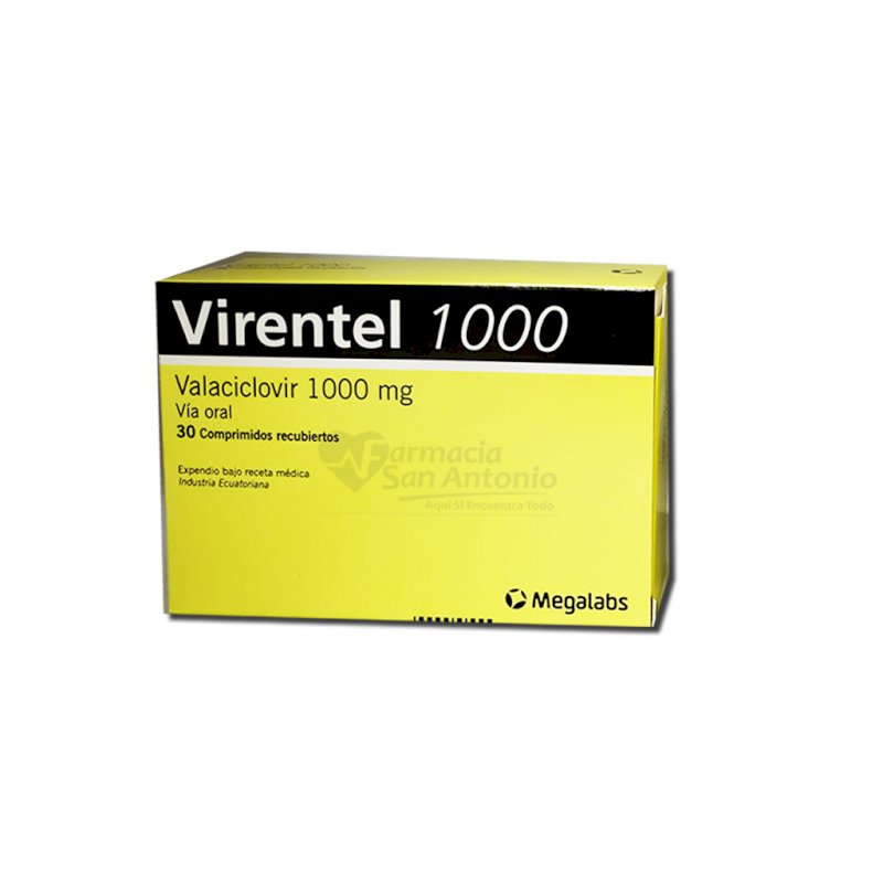 VIRENTEL 1000MG X 30 COMP $