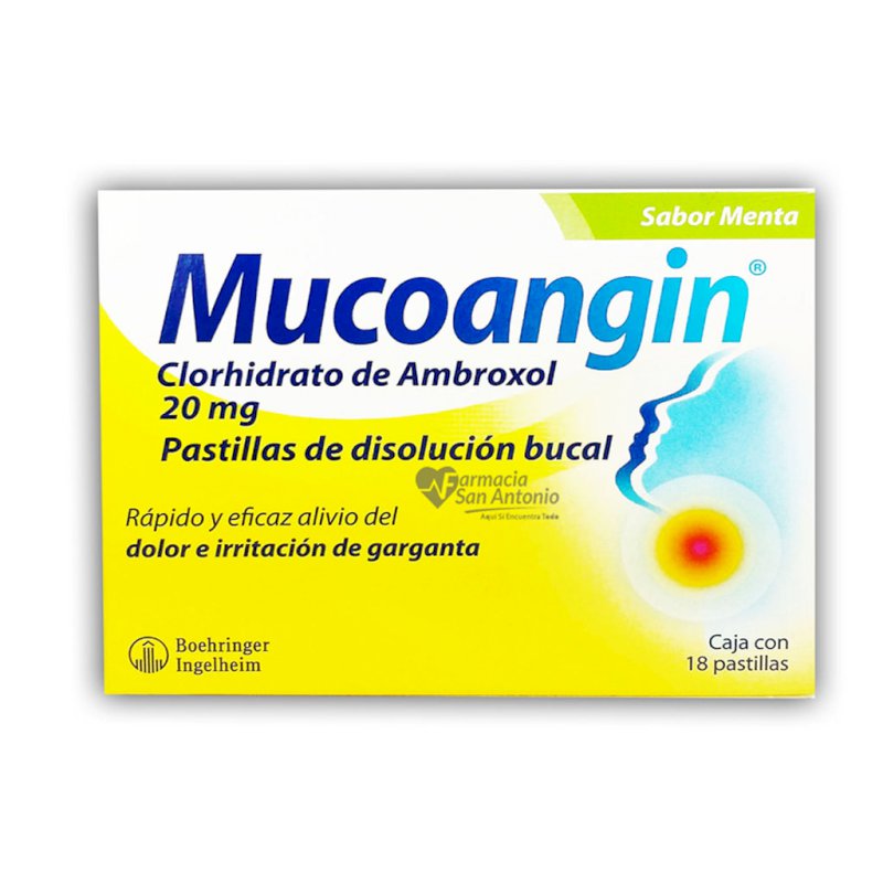 MUCOANGIN 20 MG X 18 TAB