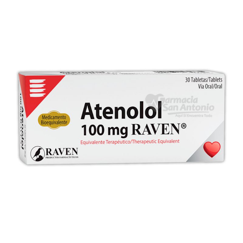 ATENOLOL RAVEN 100MG X 30 TAB