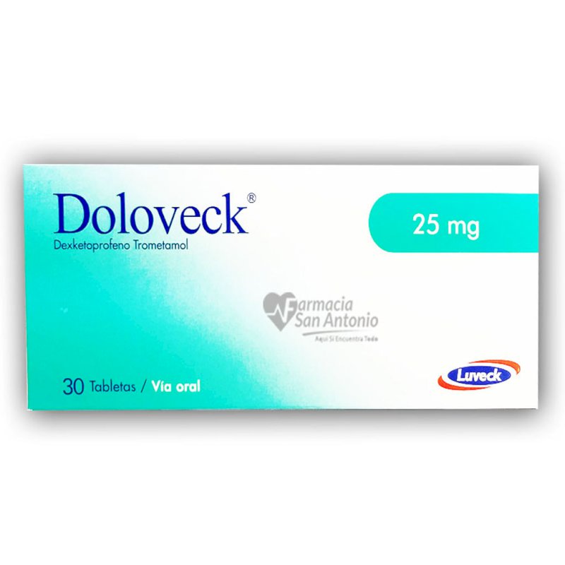 UNIDAD DOLOVECK 25MG X 30 TABS