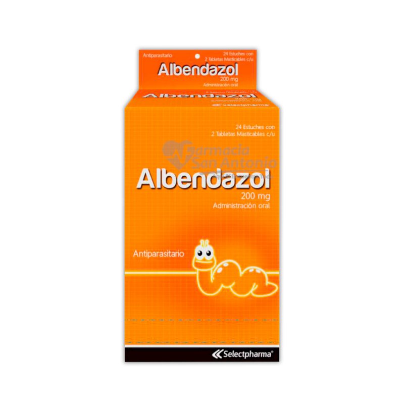 ALBENDAZOL 200MG X 24 BLISTER 2 TAB