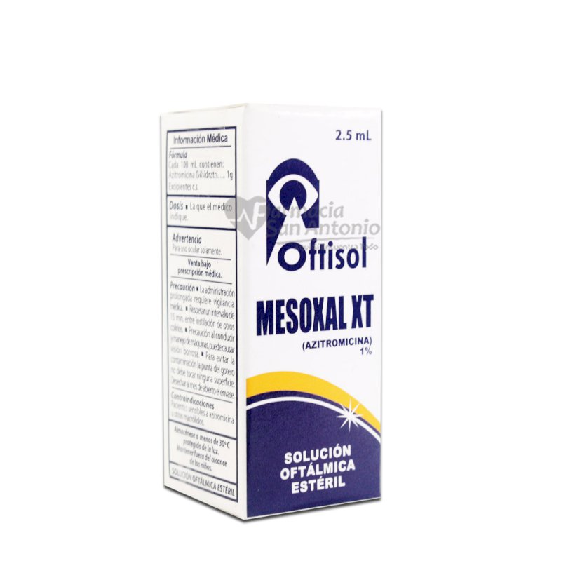 MESOXAL XT SOL. OFT. 2.5ML