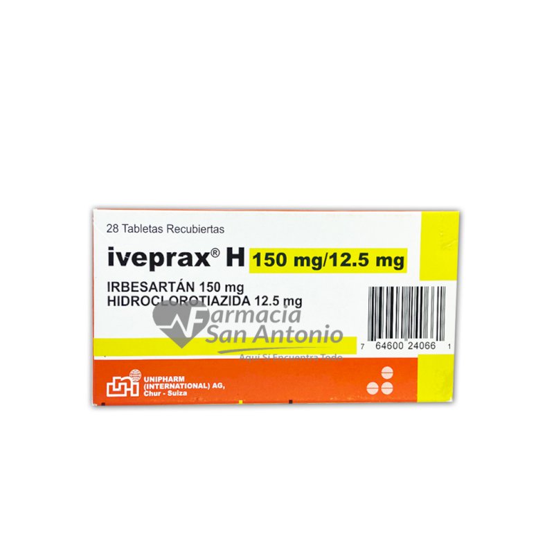 IVEPRAX H 150/12.5 X 28 TABLETAS