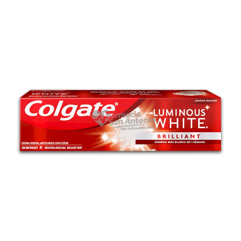 PASTA COLGATE LUMINOUS WHITE 75 ML