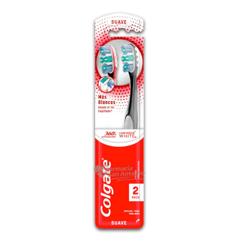 CEPILLO COLGATE 360 LUMINOUS WHITE