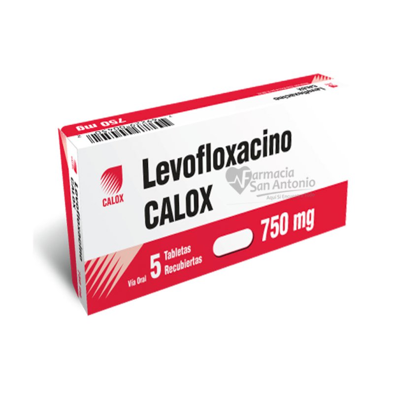 UNIDAD LEVOFLOXACINO 750 MG CALOX