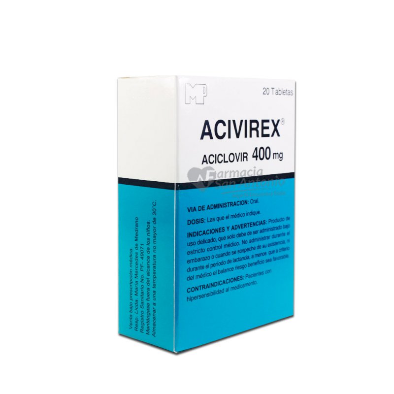 UNIDAD ACIVIREX 400MG