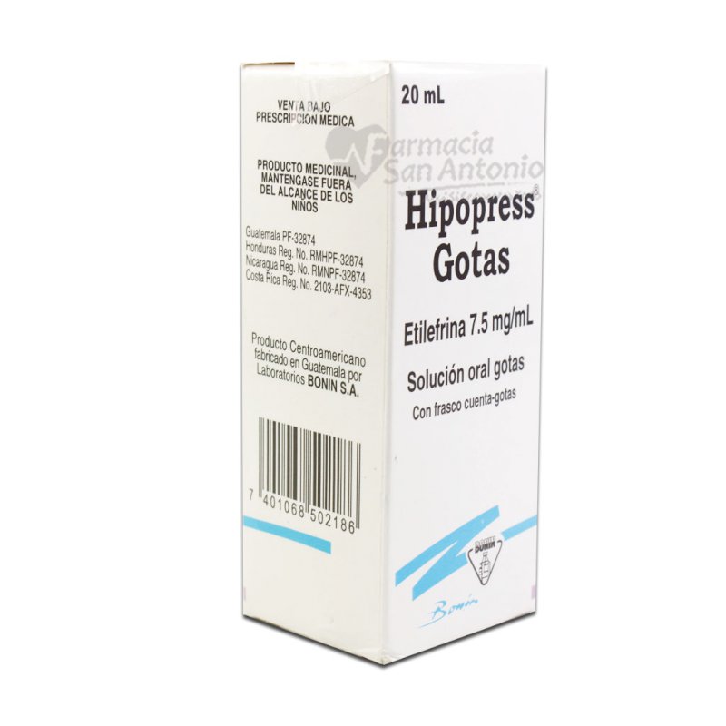 HIPOPRESS GOTAS SOL. 7.5MG X 20 ML