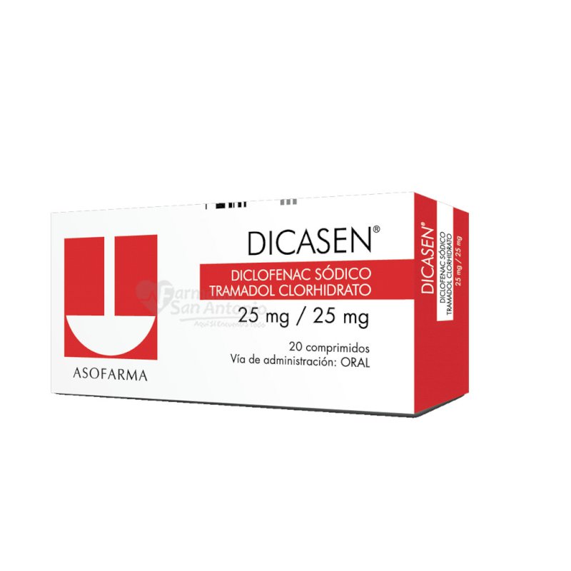 DICASEN 25MG/25MG X 20 COMP