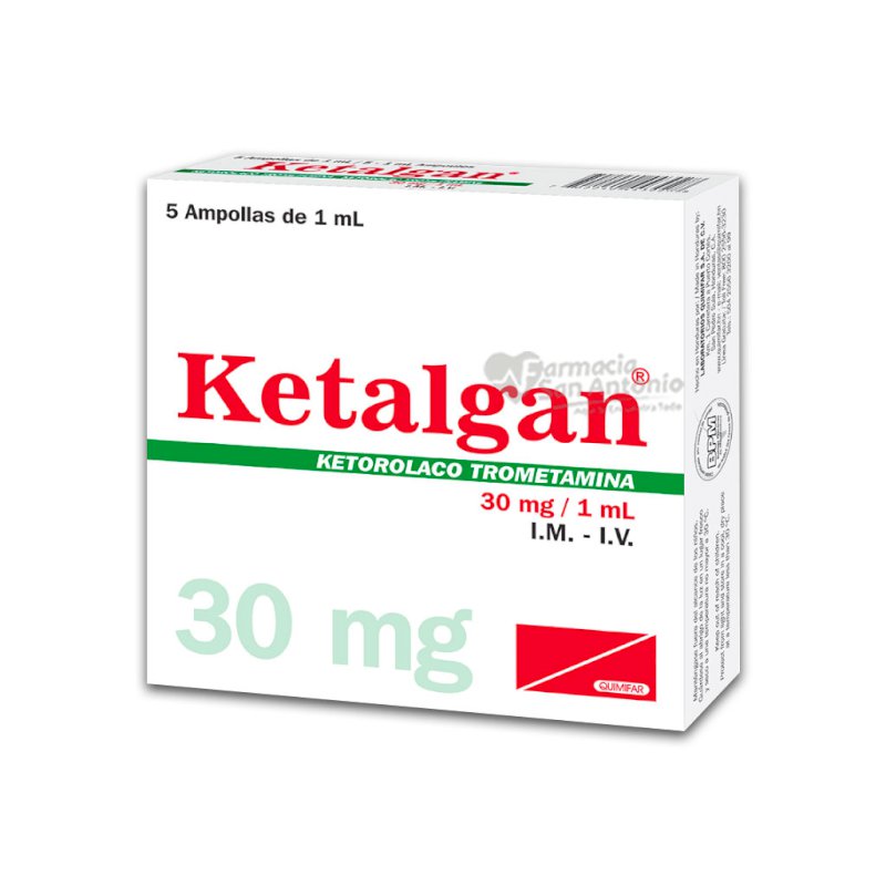 KETALGAN INY 30MG 1 ML X 5 AMP