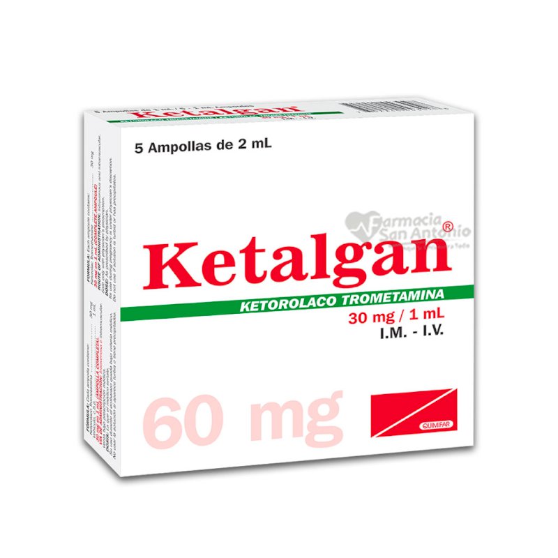 KETALGAN INY. 60 MG / 2 ML X 5 AMP