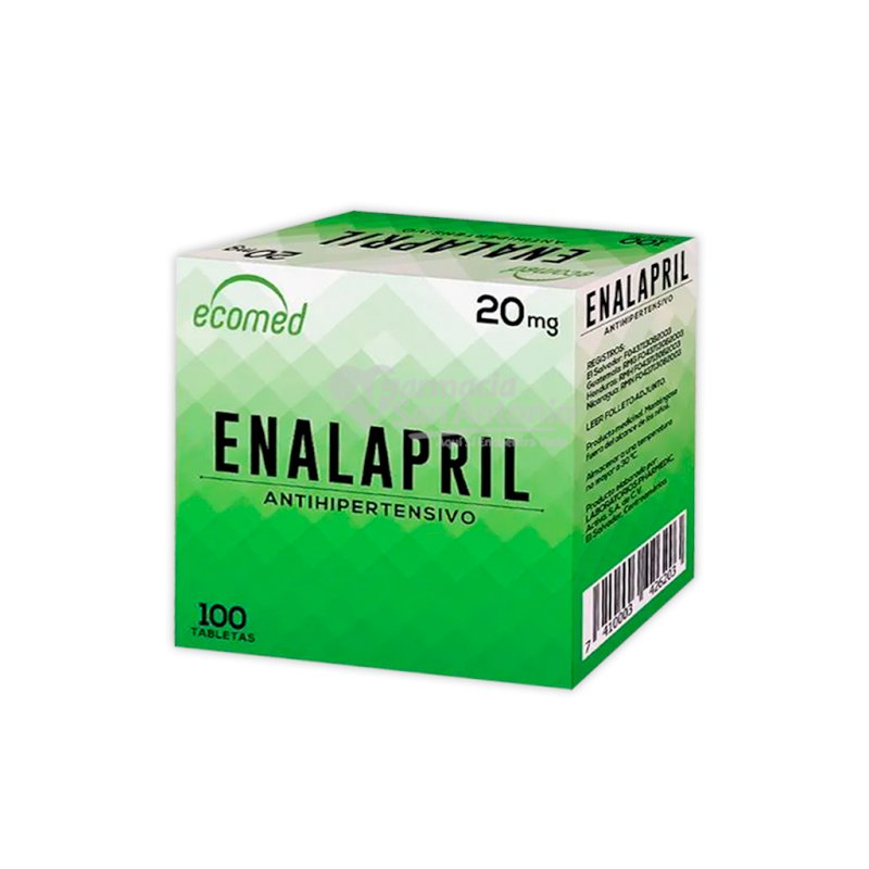 UNIDAD ECOMED ENALAPRIL 20MG