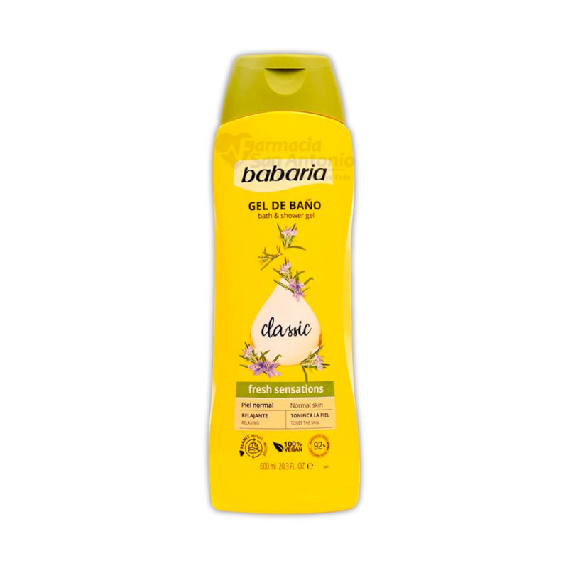 BABARIA GEL DE BAÑO 600ML