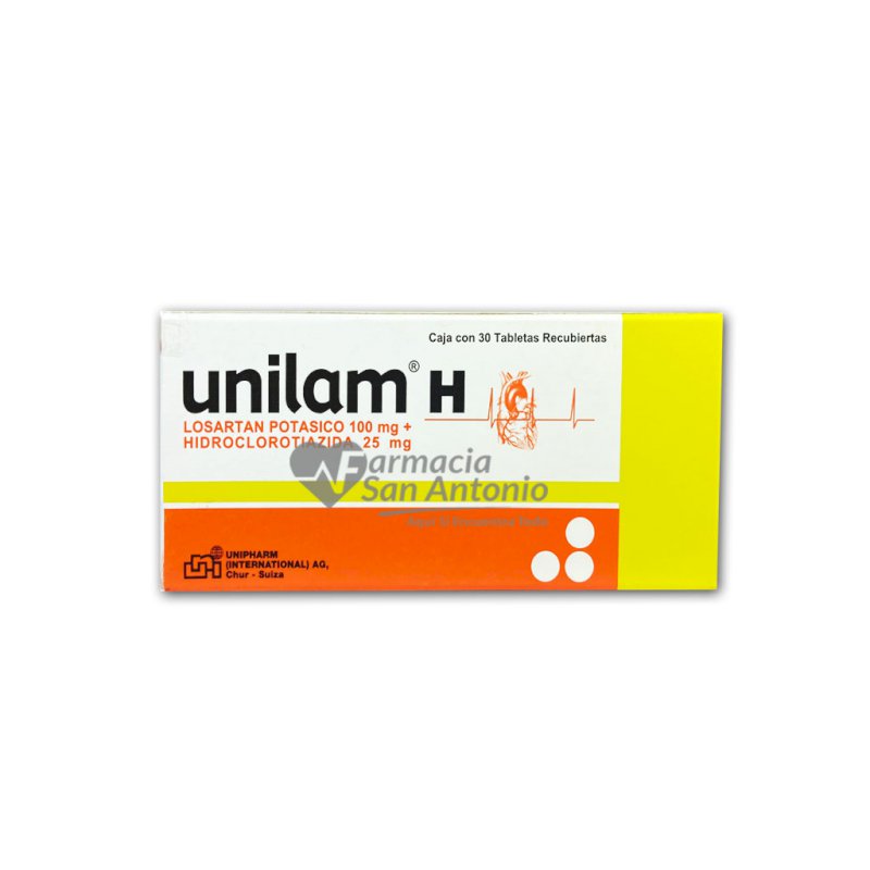 UNILAM H 100/25MG X 30 TABS
