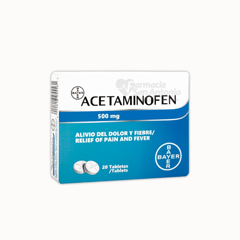 ACETAMINOFEN BAYER 500MG X 20 TABS