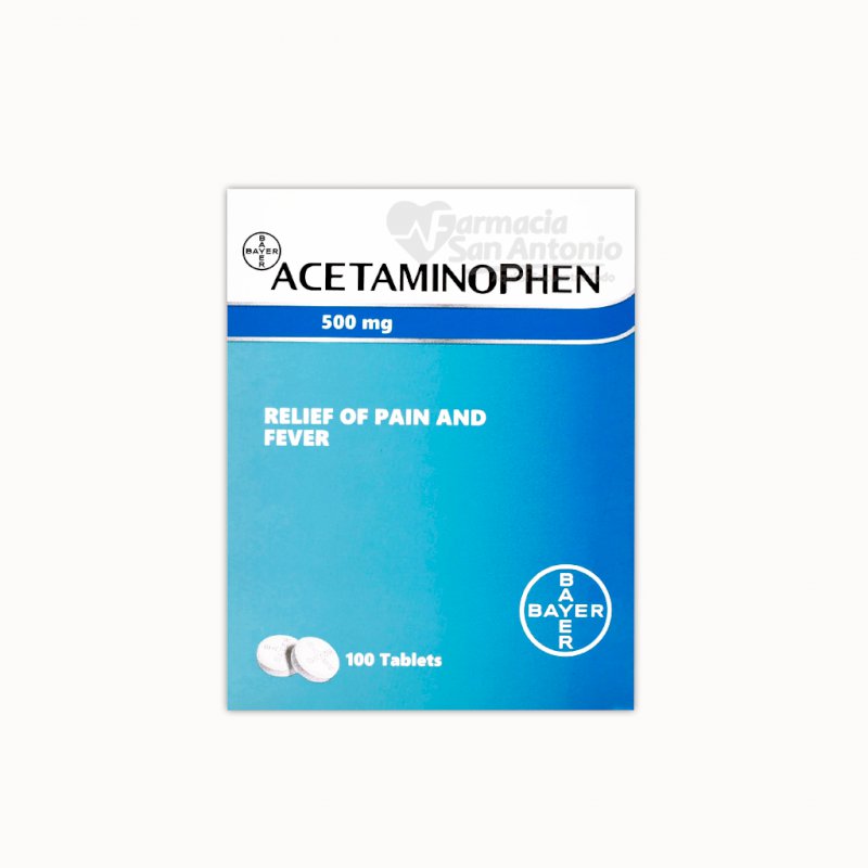 UNIDAD BAYER ACETAMINOFEN 500MG TABS