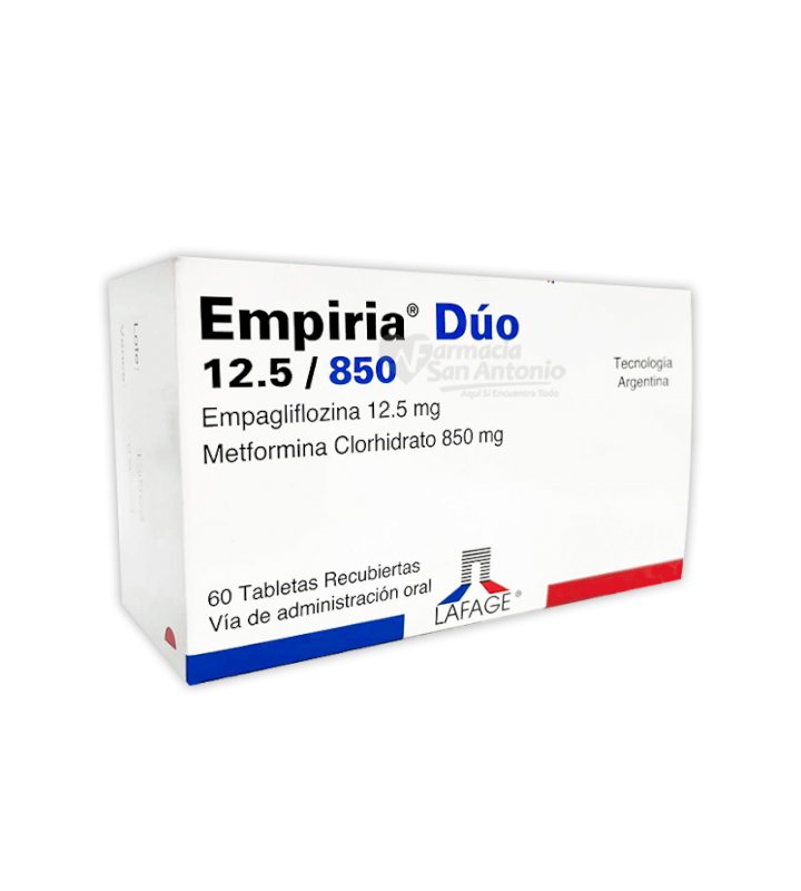 EMPIRIA DUO 12.5/850MG X 60 TABS