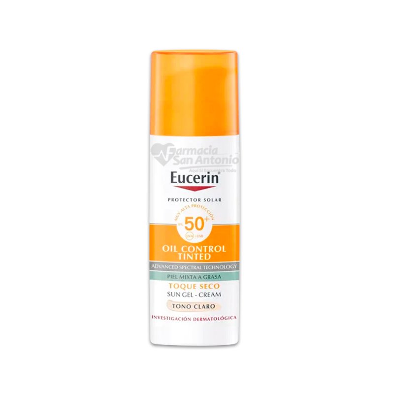 EUCERIN SUN FACE OIL CONTROL TONO CLARO X 50ML