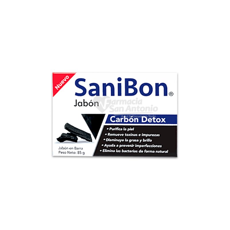 SANIBON JABON CARBON DETOX BARRA X 85G