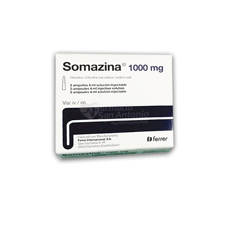 SOMAZINA 1000 MG X 5 AMP