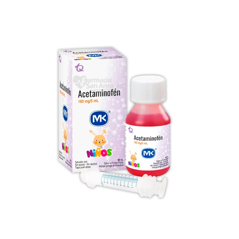 ACETAMINOFEN MK 160MG /5ML NIÑO X 90ML