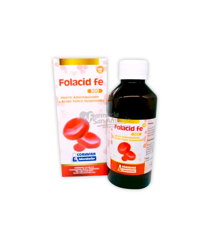 FOLACID FE 500 FCO X 240ML