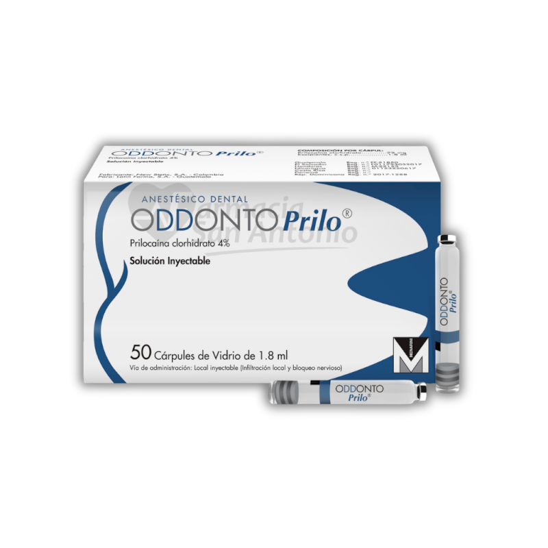 ODDONTO PRILO X 50 CARTUCHOS INY