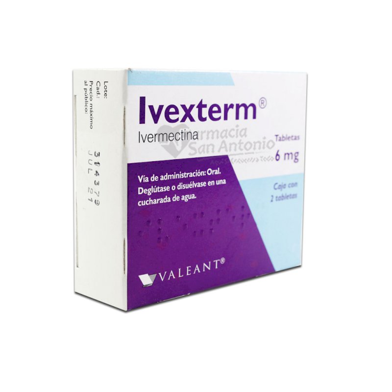 Ivexterm tabletas 6 mg x 2