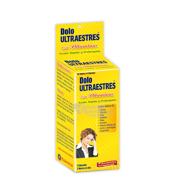 DOLO ULTRAESTRES X 20 SOBRES X 4 CAPS