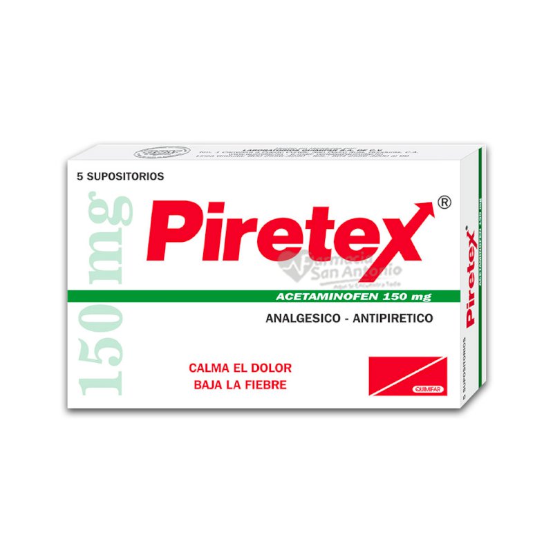 PIRETEX INF 150MG X 5 SUPOS