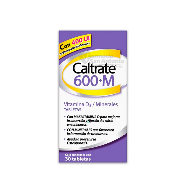 CALTRATE 600+M X 30 TAB