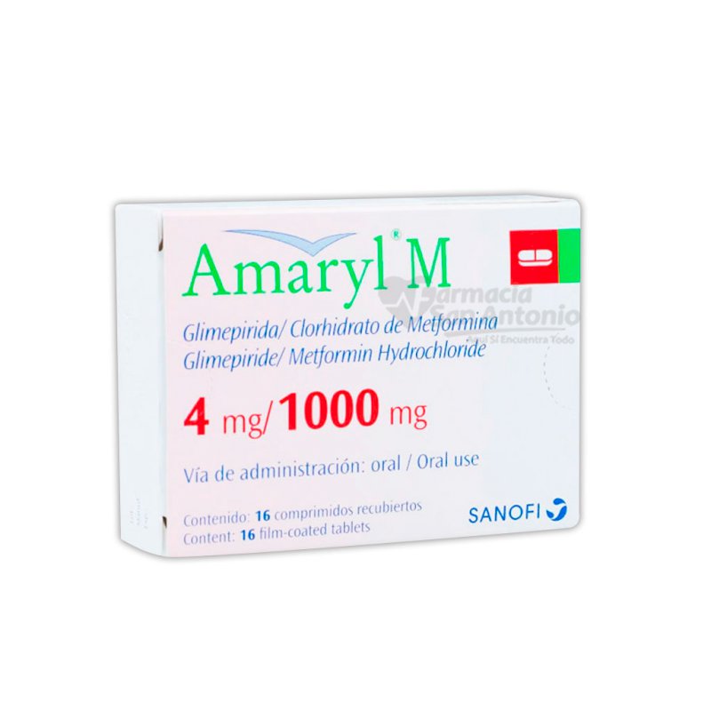 AMARYL M 4MG/1000 X 16 COMP