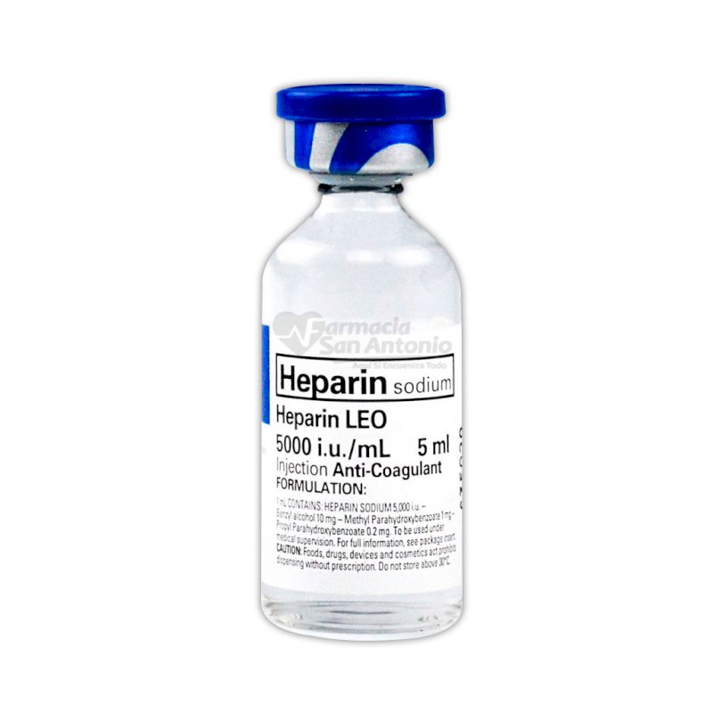 HEPARIN LEO 5000 U.I X 5ML