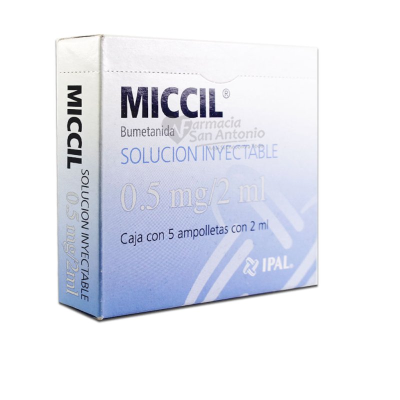 MICCIL 0.5MG CAJA 5 AMPOLLAS