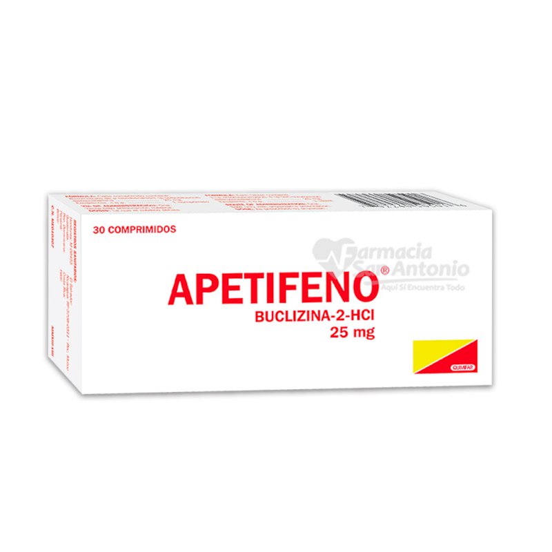 APETIFENO X 30 TAB