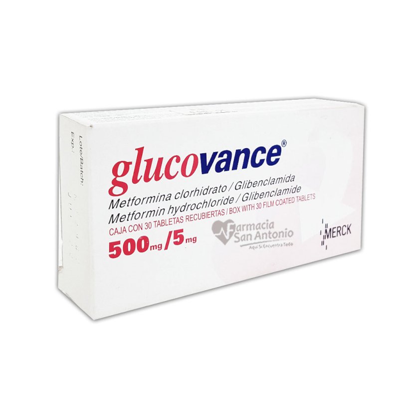 GLUCOVANCE 500/5MG X 30 TABS @