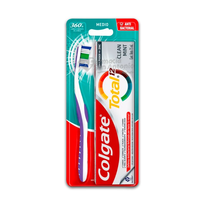 COLGATE TOTAL 12 X 75ML + CEPILLO.