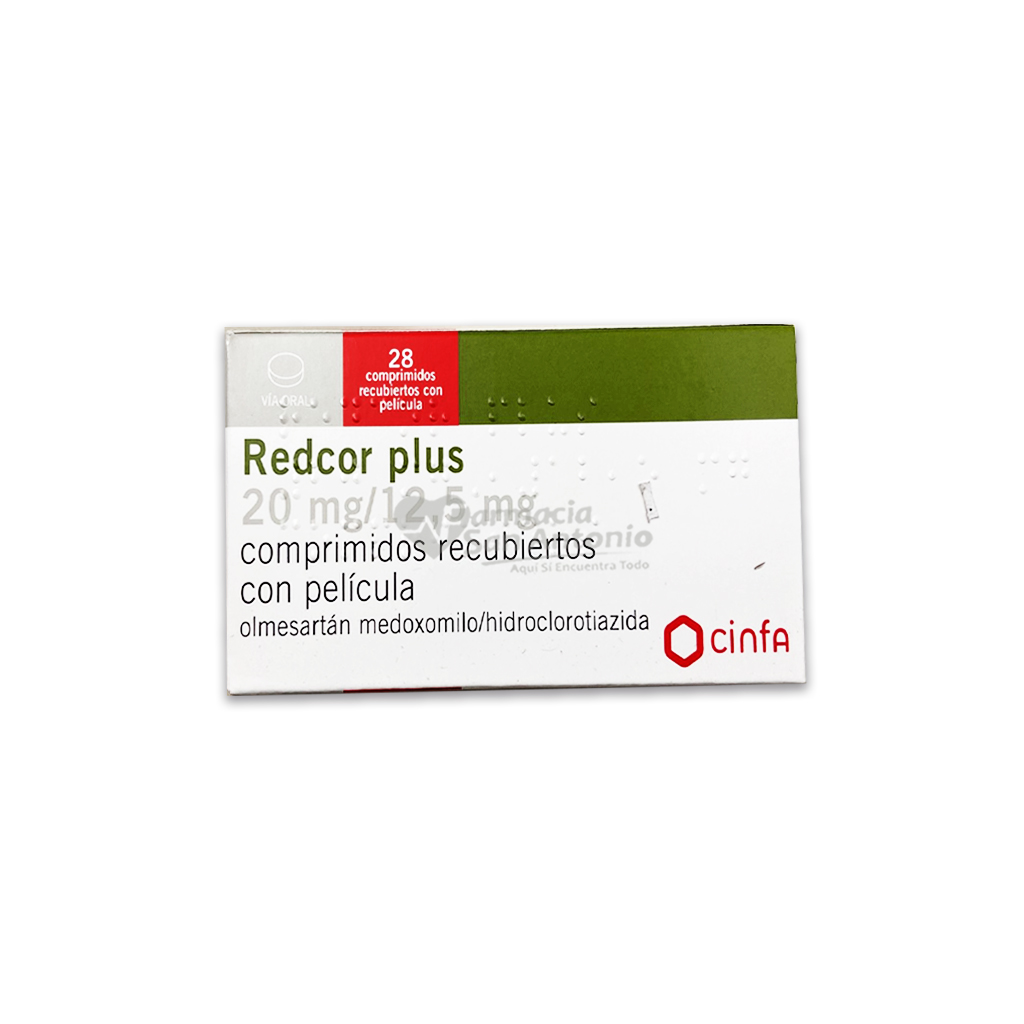 REDCOR PLUS 20/12.5MG X 28 COMPR