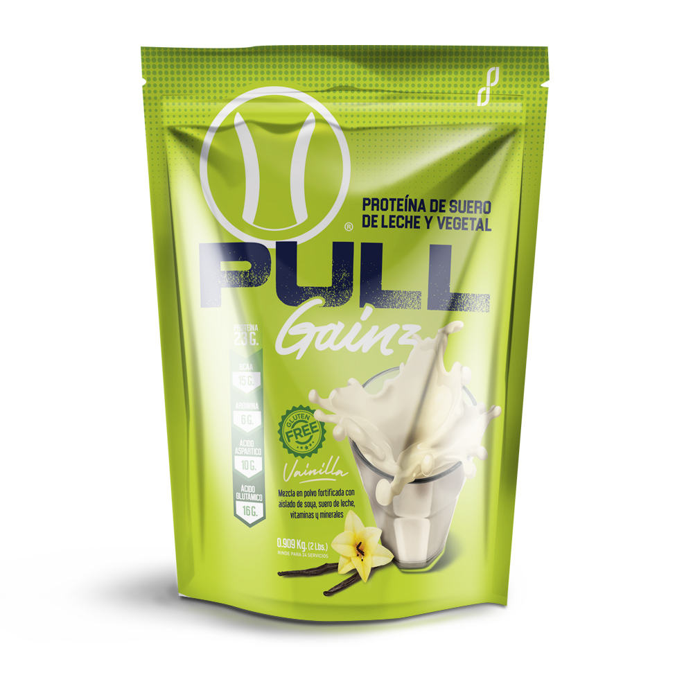 PULL GAINZ VAINILLA PROTEINA EN POLVO X 2LBS